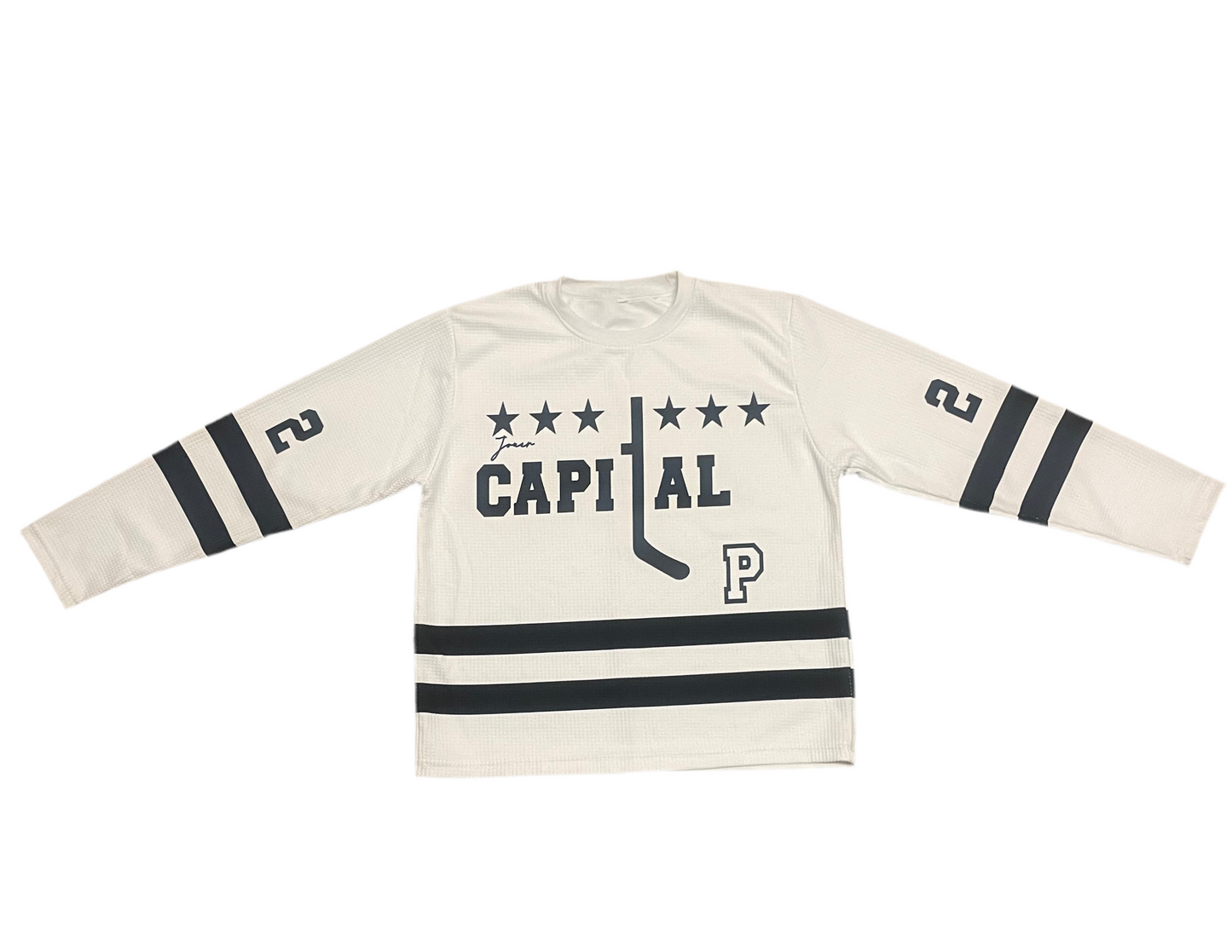 Capital P Jersey Top (White)