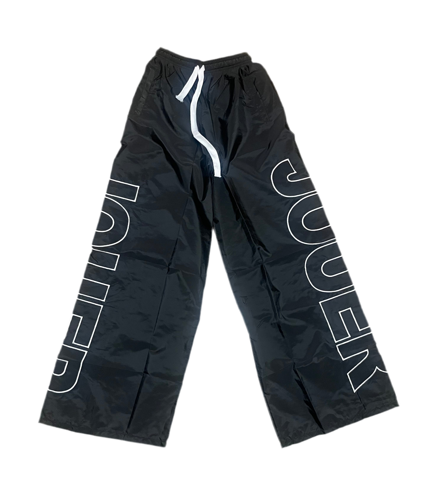 Oversized Nylon Pants (Black/White)