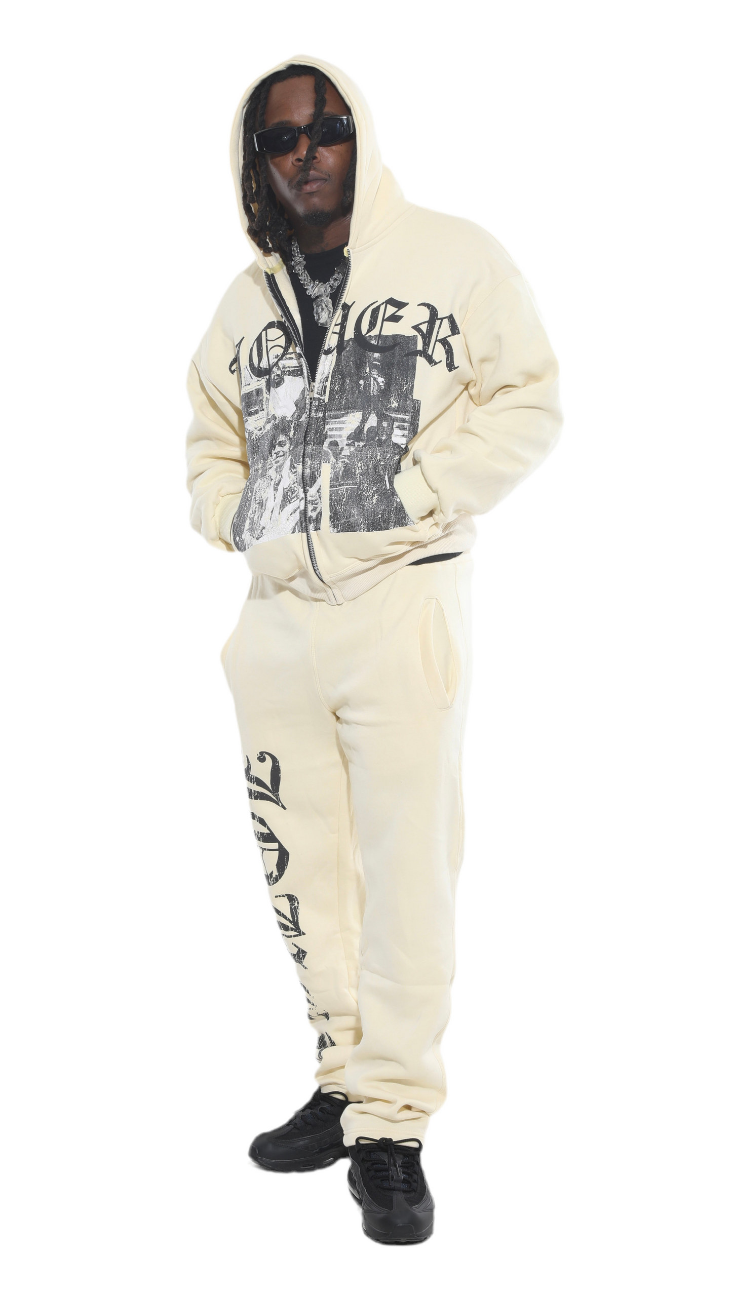 Jouer Rockstar Hoodie/ Cream