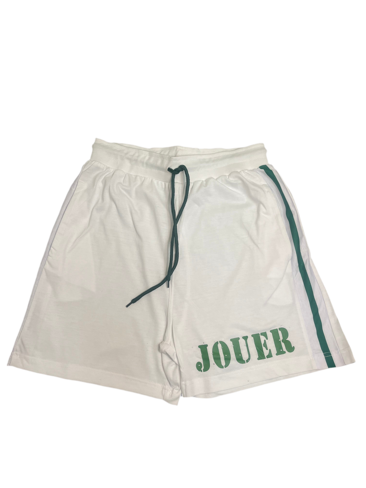 Jouer Shorts White/Green