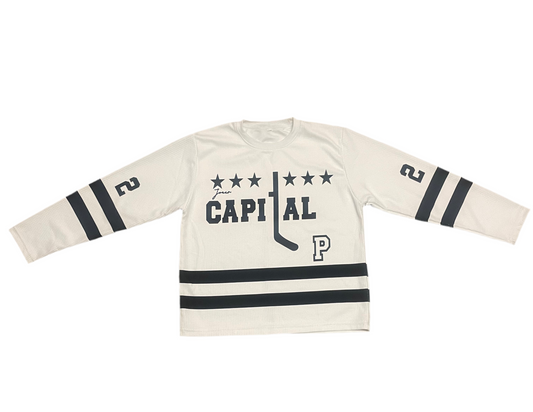 Capital P Jersey Top (White)