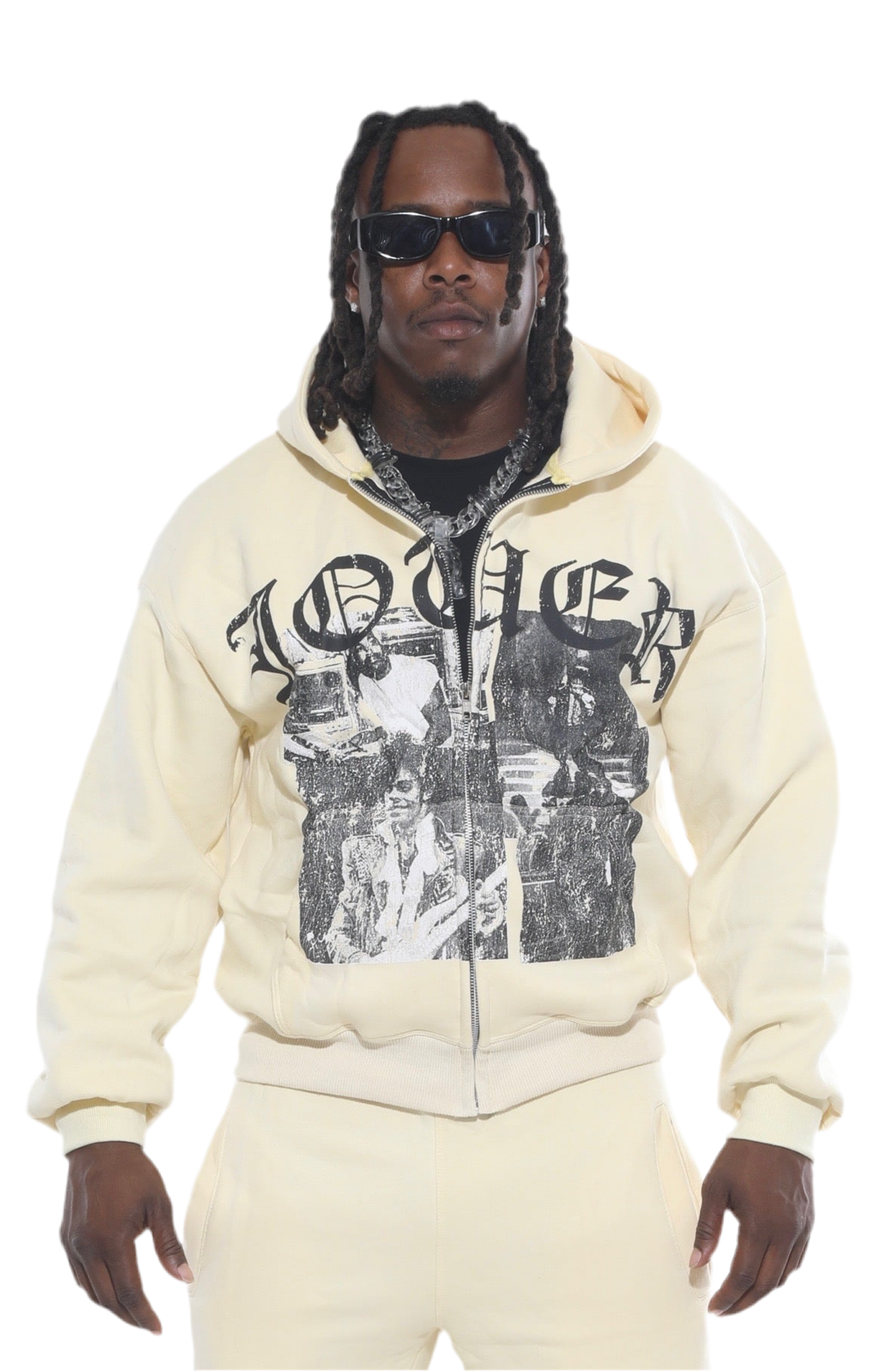 Jouer Rockstar Hoodie/ Cream