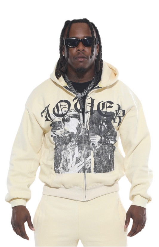 Jouer Rockstar Hoodie/ Cream