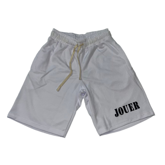 Jouer Jersey Shorts (White)