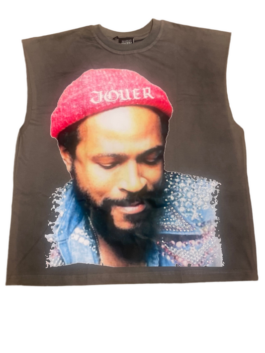 Jouer Marvin Gaye Tee Gray w/ Stones